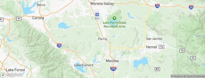 Perris, United States Map