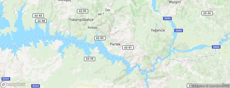 Pertek, Turkey Map