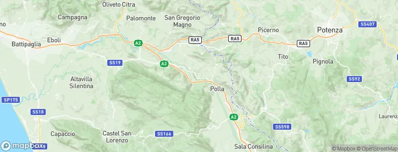 Pertosa, Italy Map