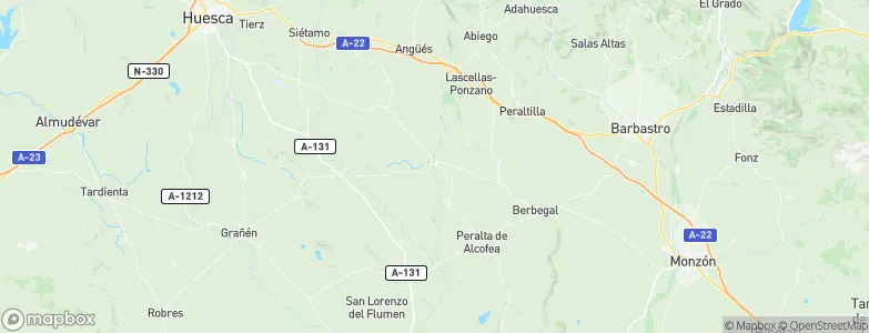 Pertusa, Spain Map