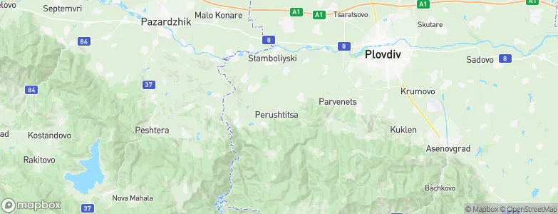 Perushtitsa, Bulgaria Map