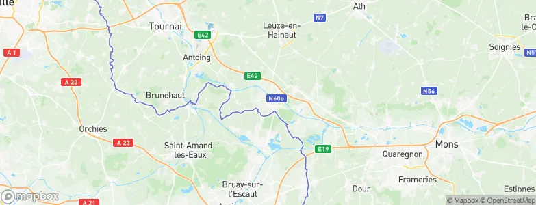 Péruwelz, Belgium Map