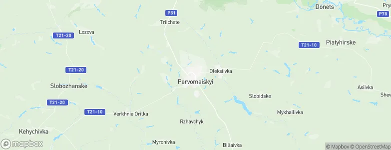 Pervomays'kyy, Ukraine Map