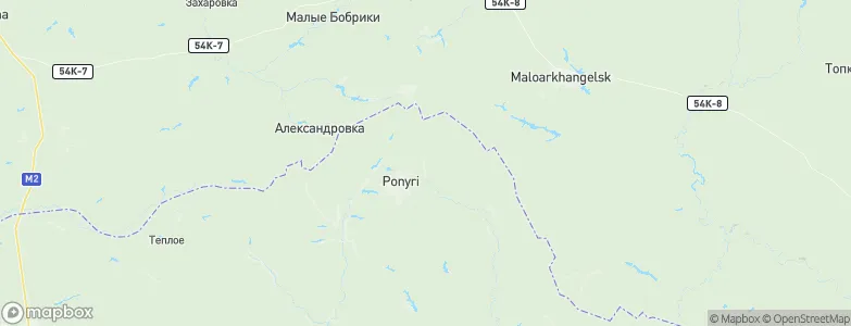 Pervoye Maya, Russia Map