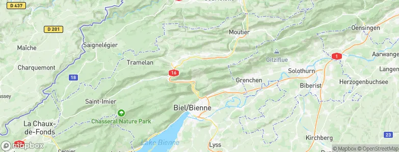 Péry, Switzerland Map