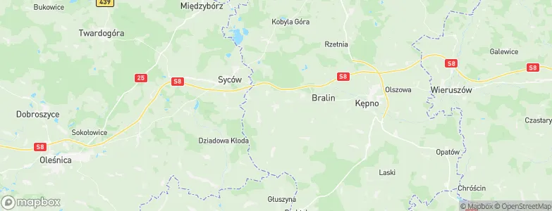 Perzów, Poland Map