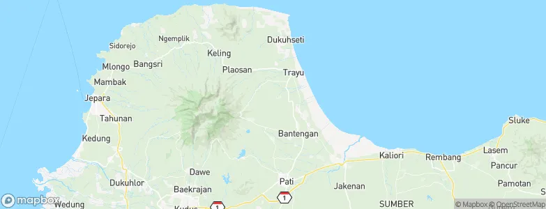 Pesagen, Indonesia Map