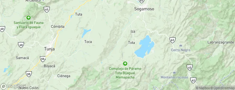 Pesca, Colombia Map