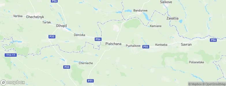 Peschana, Ukraine Map