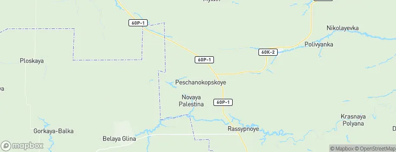 Peschanokopskoye, Russia Map
