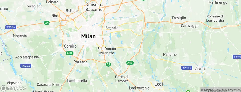 Peschiera Borromeo, Italy Map
