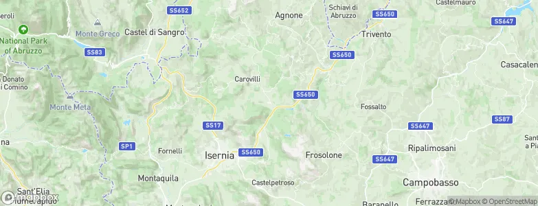 Pescolanciano, Italy Map