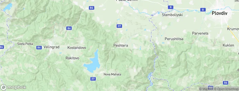 Peshtera, Bulgaria Map