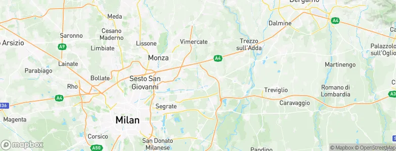 Pessano Con Bornago, Italy Map