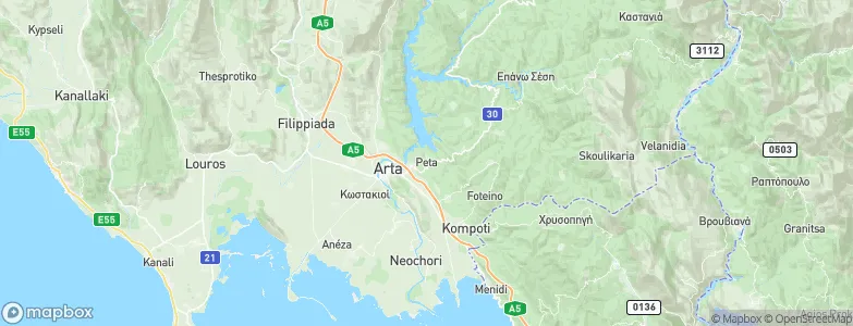 Péta, Greece Map