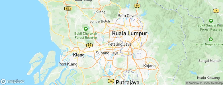 Petaling Jaya, Malaysia Map