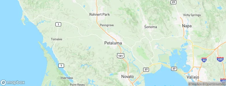 Petaluma, United States Map