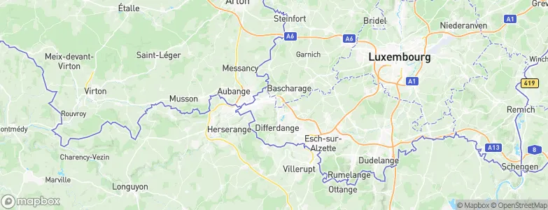 Pétange, Luxembourg Map