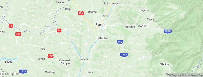 Petelea, Romania Map