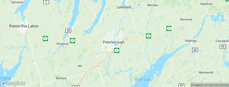 Peterborough, Canada Map