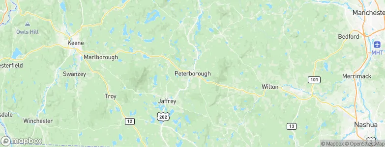 Peterborough, United States Map