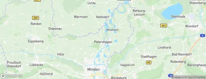 Petershagen, Germany Map