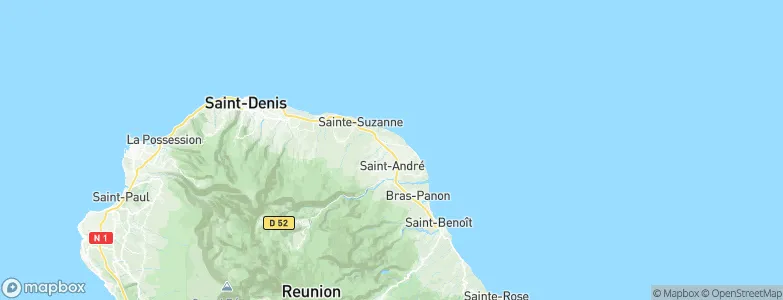 Petit Bazar, Réunion Map