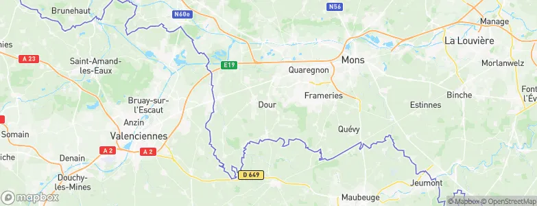 Petit Hainin, Belgium Map