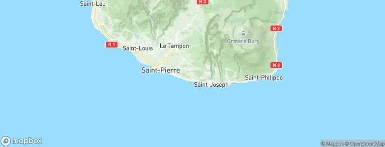 Petite-Île, Réunion Map