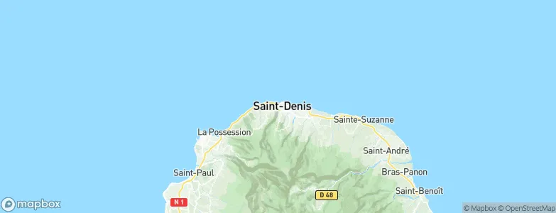 Petite Île, Réunion Map