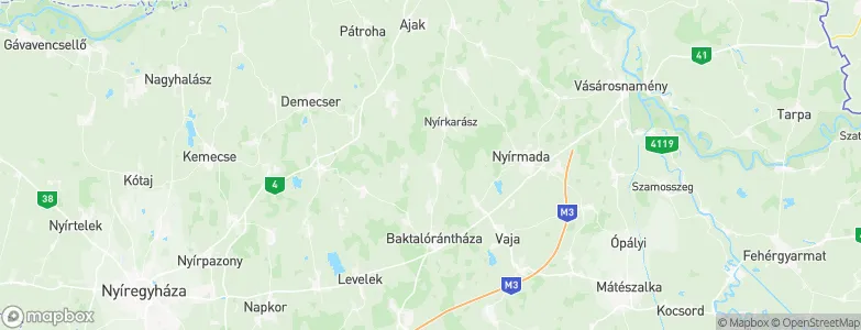 Petneháza, Hungary Map