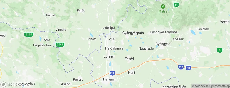 Petőfibánya, Hungary Map