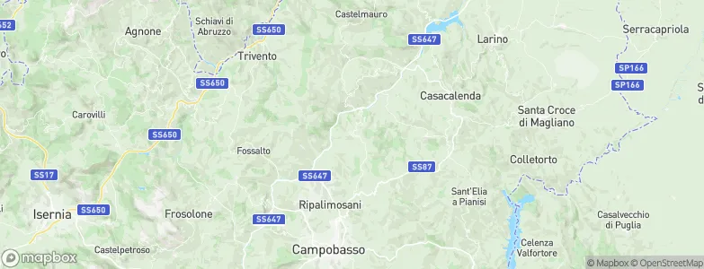 Petrella Tifernina, Italy Map