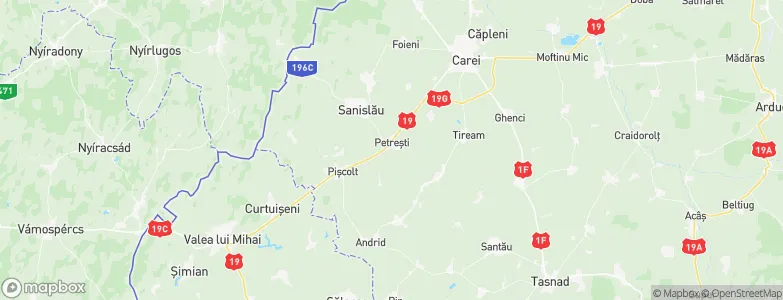 Petreşti, Romania Map