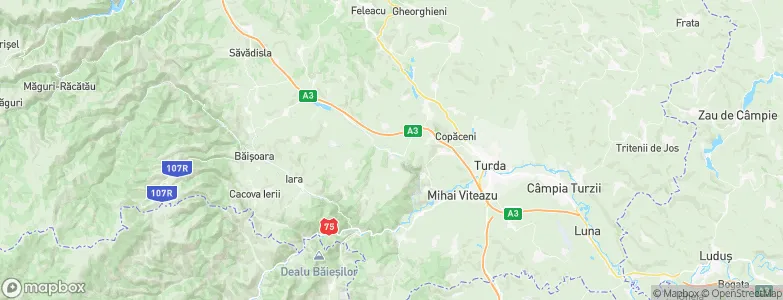 Petreştii de Jos, Romania Map