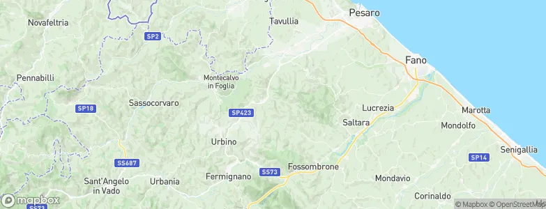 Petriano, Italy Map