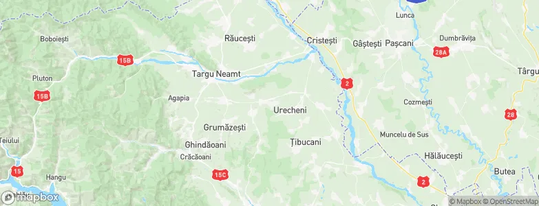 Petricani, Romania Map