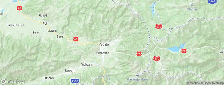 Petrila, Romania Map