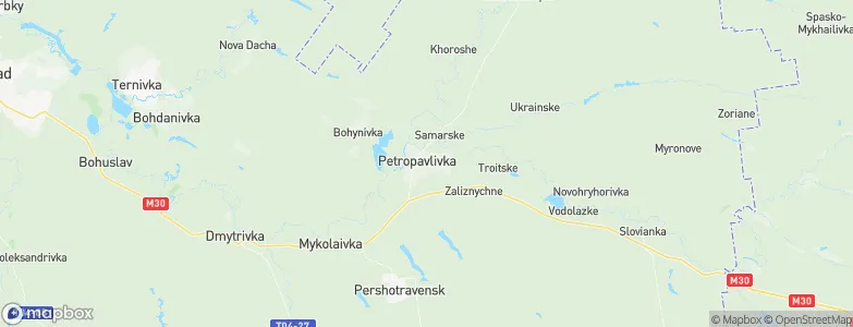 Petropavlivka, Ukraine Map