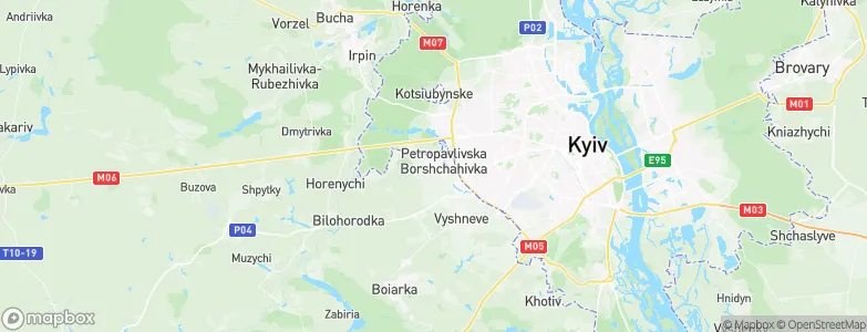 Petropavlivs’ka Borshchahivka, Ukraine Map