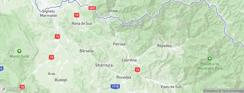 Petrova, Romania Map