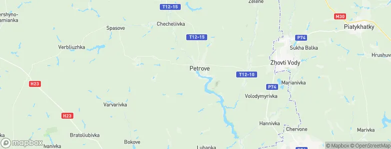 Petrove, Ukraine Map