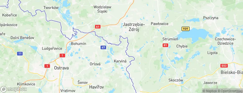 Petrovice u Karviné, Czechia Map