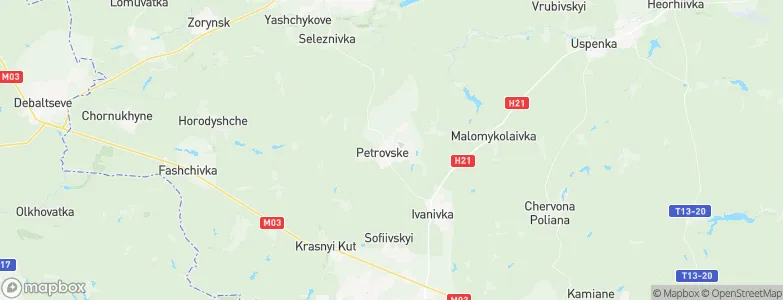Petrovskoye, Ukraine Map
