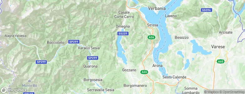 Pettenasco, Italy Map
