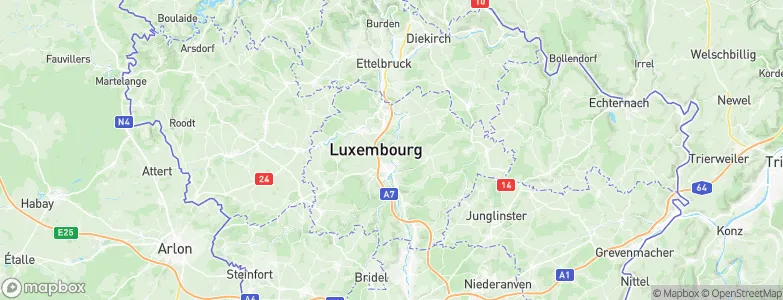 Pettingen, Luxembourg Map