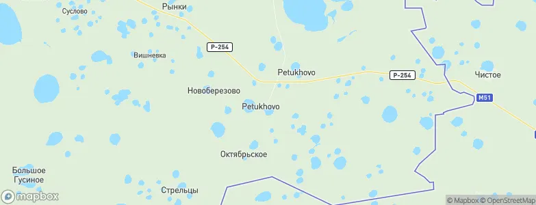 Petukhovo, Russia Map
