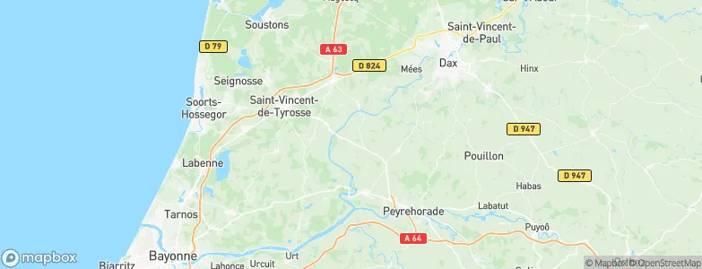 Pey, France Map