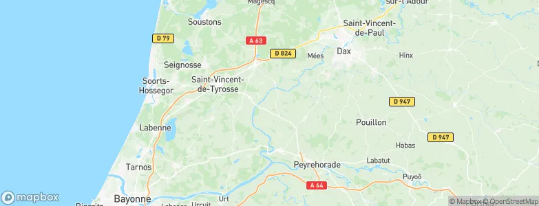 Pey, France Map