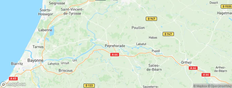 Peyrehorade, France Map
